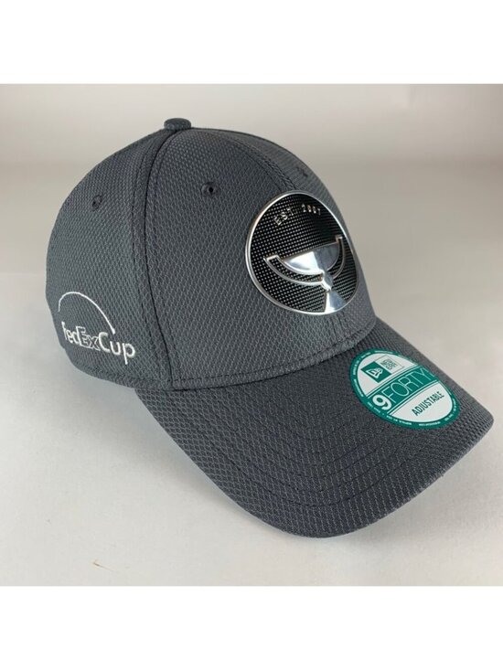 FedEx Cup Mens Gray New Era 9Forty Strapback Adjustable Hat New